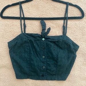 Black Girly Crop Top from Nectar Boutique